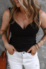 Load image into Gallery viewer, V Neck Ribbed Knit Sleeveless Top