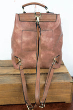 Load image into Gallery viewer, FAUX LEATHER HALEY SATCHEL BACKPACK