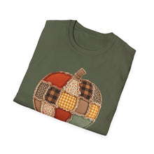 Load image into Gallery viewer, Patchwork pumpkin graphic tee
