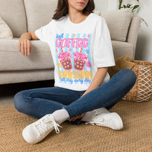 Load image into Gallery viewer, Iced coffee and sunshine graphic tee
