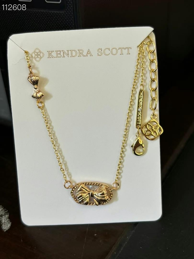 K scott bow necklace