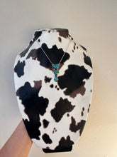 Load image into Gallery viewer, Beautiful Handmade Sterling Silver &amp; Number 8 Turquoise Drop Necklace
