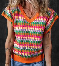 Load image into Gallery viewer, Multi Flutter Sleeve Knitted Sweater Top
