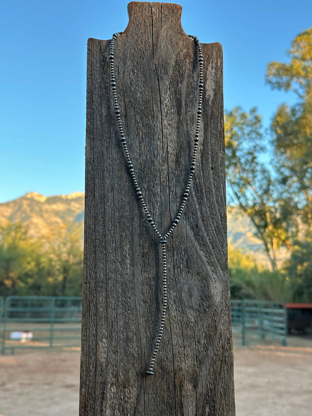 Navajo pearl lariat necklace