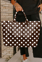 Load image into Gallery viewer, Polka Dot Vinyl Glossy Tote Bag
