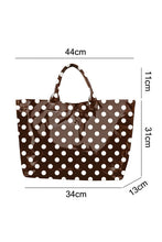 Load image into Gallery viewer, Polka Dot Vinyl Glossy Tote Bag
