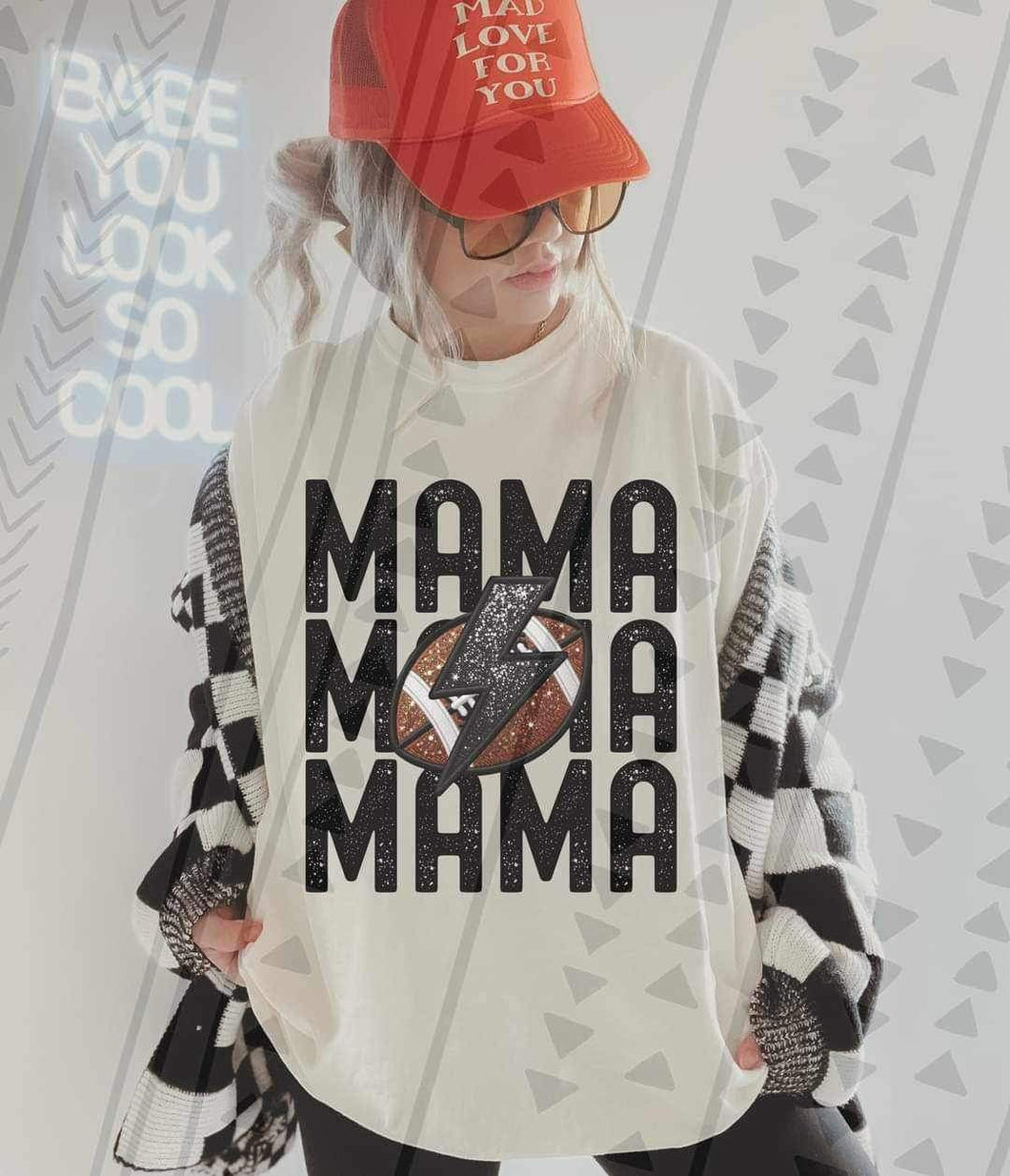 Football mama tee