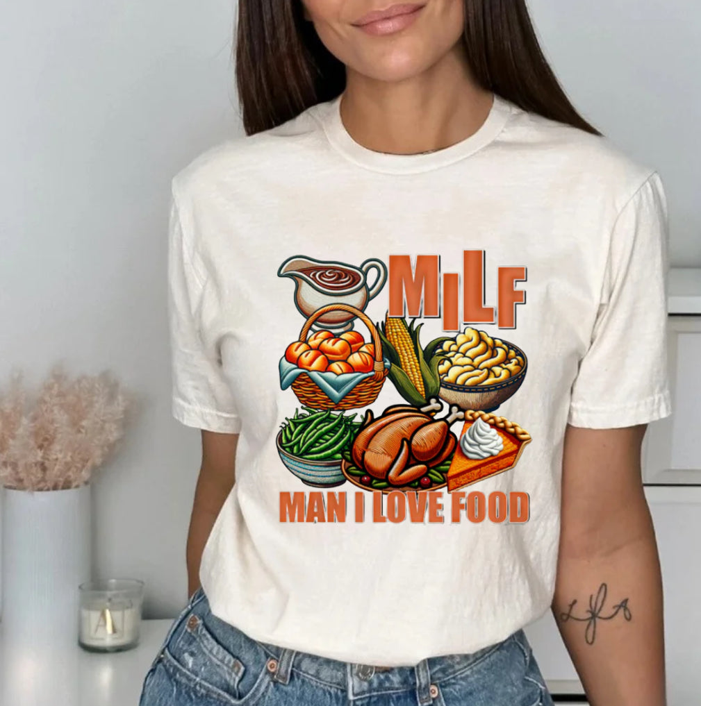 man I love food tee