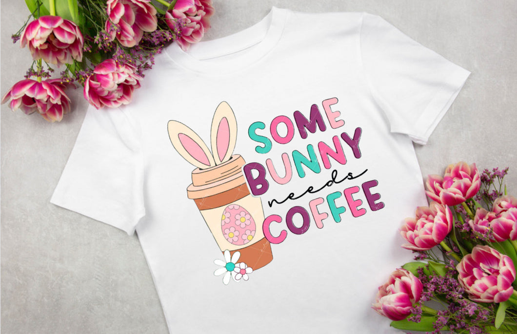 Some bunny needs coffee tee