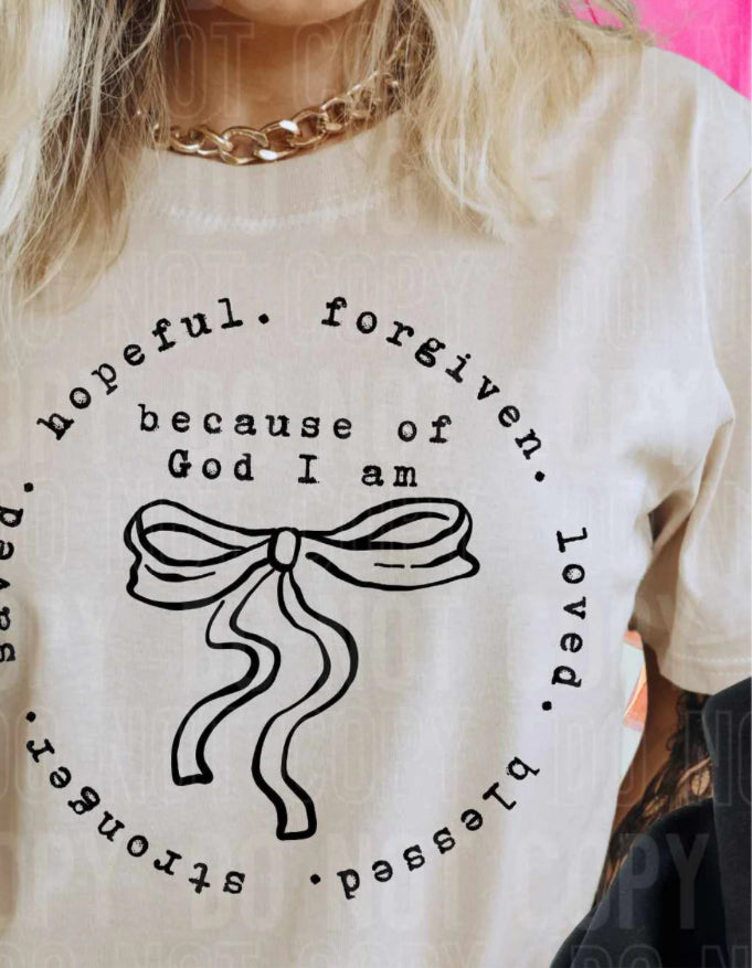 Because of God I am tee