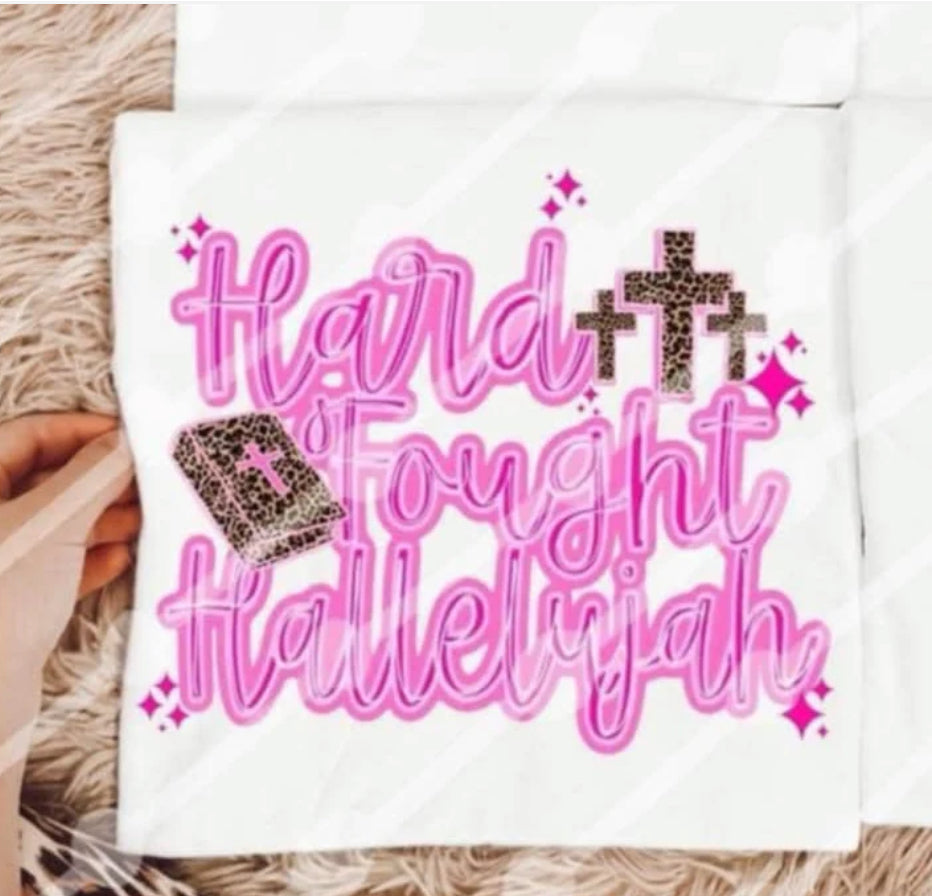 hard fought hallelujah tee