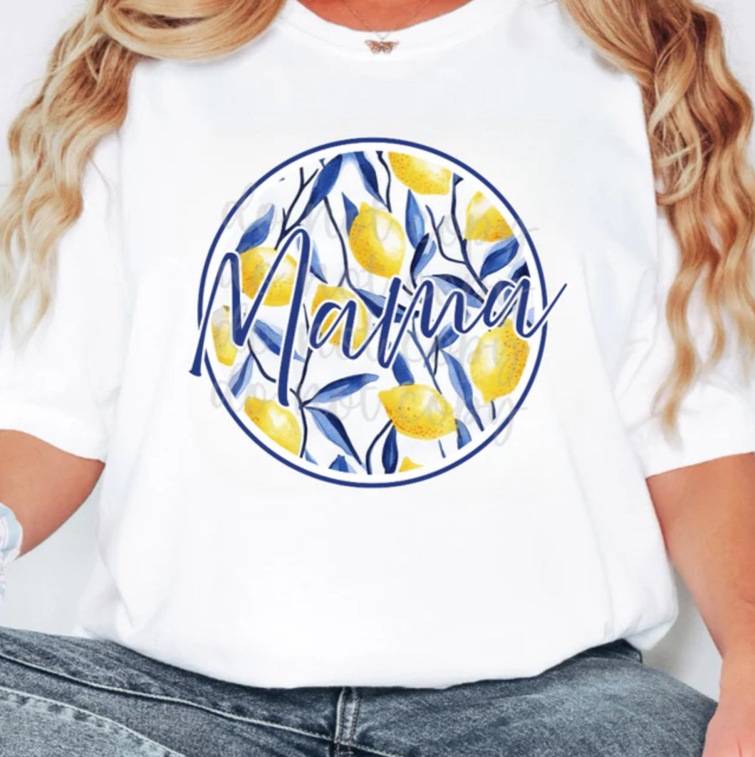 mama lemon circle tee