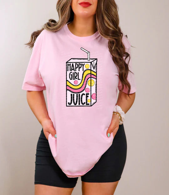 Happy girl juice tee