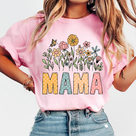 Polka dot mama tee