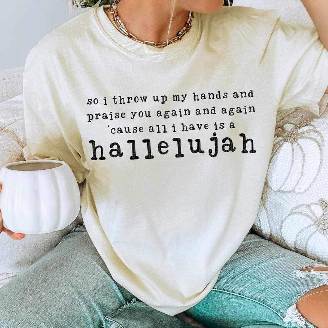 Hallelujah short sleeve tee