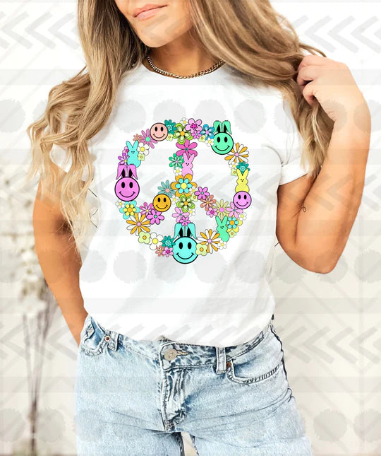 Easter peace sign tee