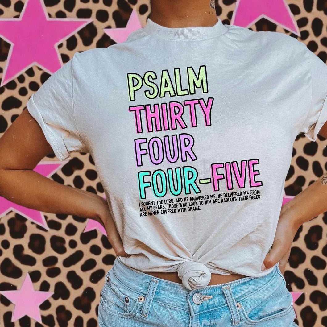 Psalms 34:4-5 tee