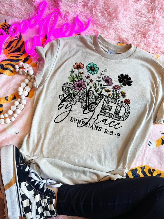 Saved by grace tee