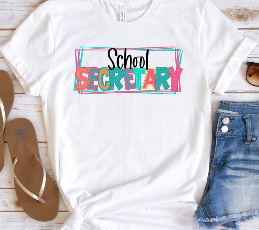 school secretary tee