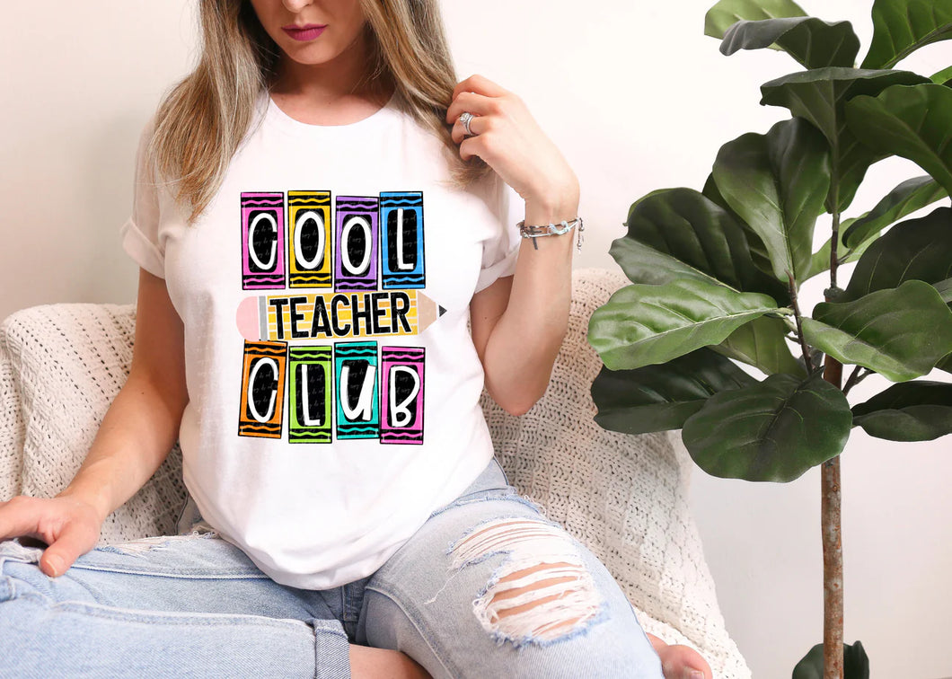 cool teacher club tee