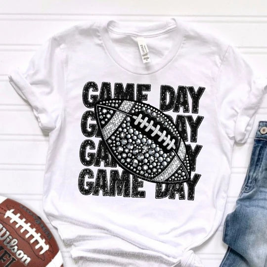 Rhinestone gameday tee