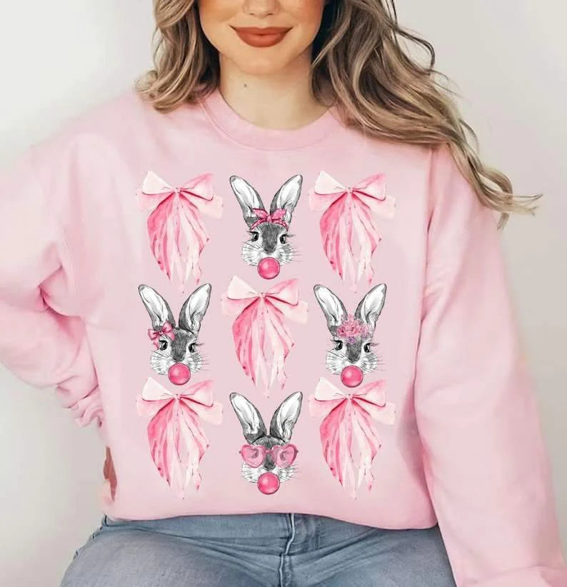 Bunnies & bows long sleeve