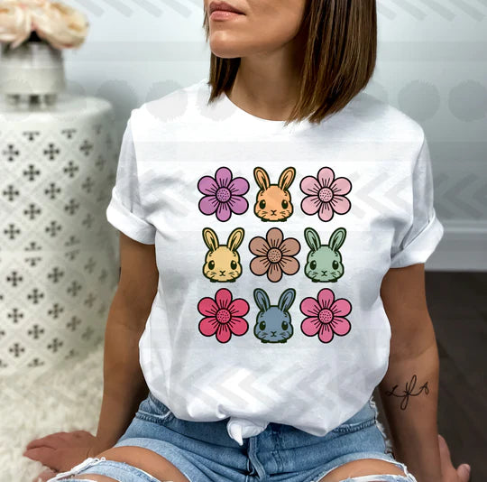 Bunny & daisy tee