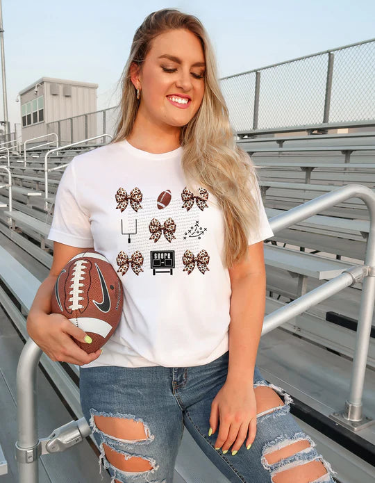 Football collage tee