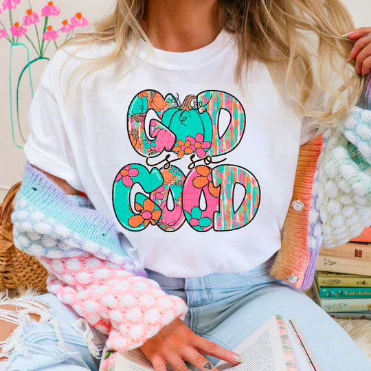 God is good pumpkin tee