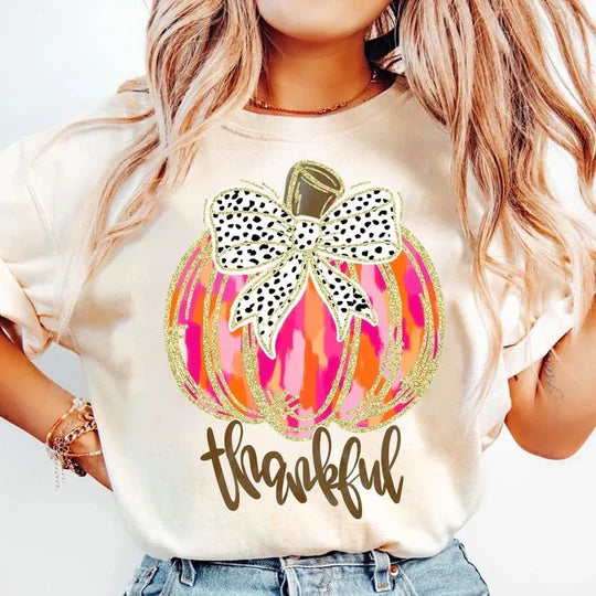 thankful pumpkin tee