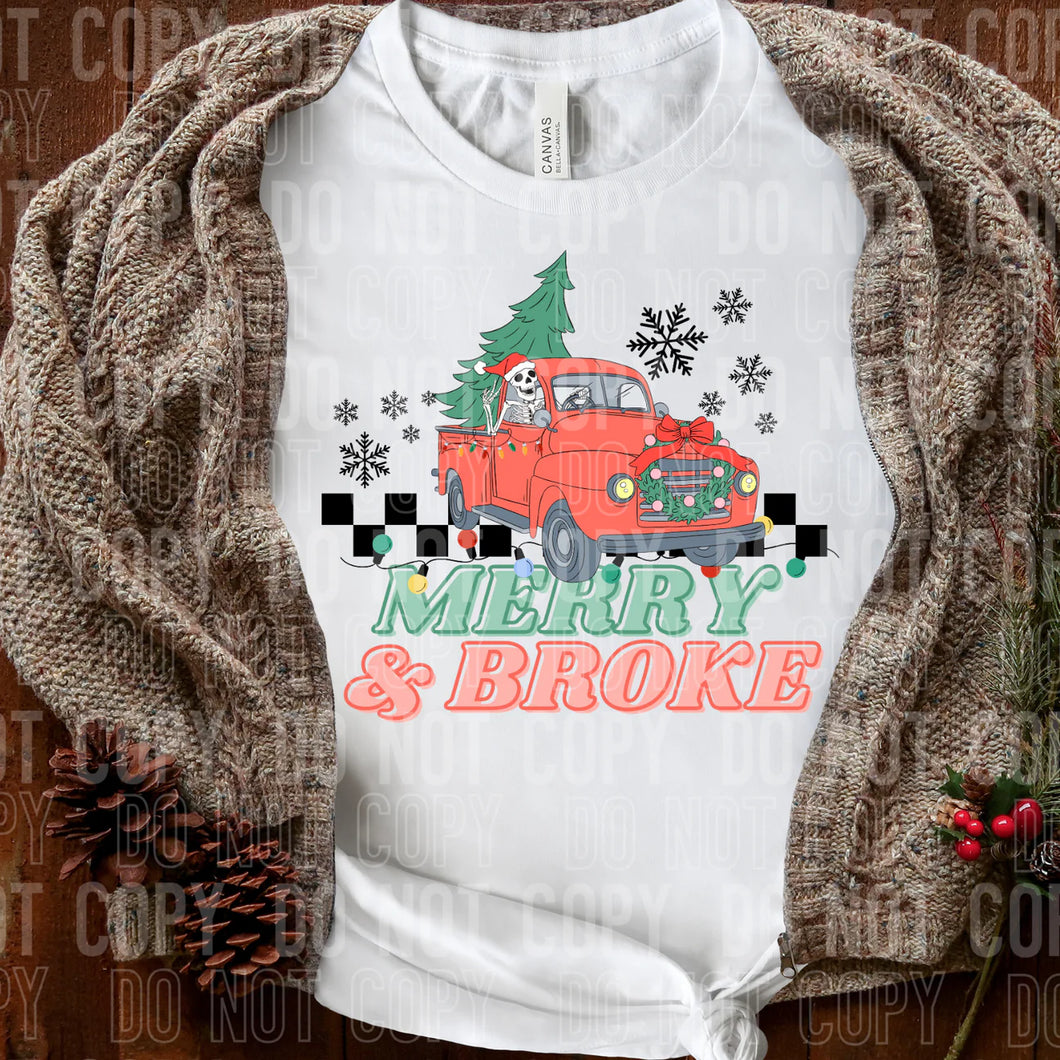 merry & broke tee