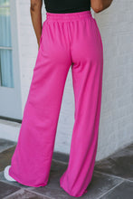 Load image into Gallery viewer, Elastic Waist Pocketed Wide Leg Pants
