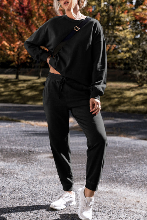 High Low Pullover and Skinny leg Pants Set