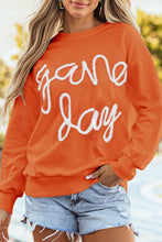 Load image into Gallery viewer, Tinsel Game Day Drop Shoulder Graphic Sweatshirt
