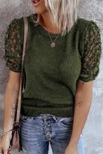 Load image into Gallery viewer, Sheer Sleeve Knit T-shirt
