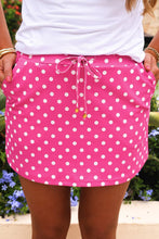 Load image into Gallery viewer, Polka Dot Drawstring Casual Mini Skort
