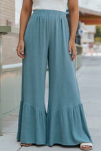 Load image into Gallery viewer, High Waist Ruffled Wide-Leg Pants
