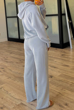 Load image into Gallery viewer, Half Zip Thumbhole Sleeve Hoodie Active Pants 2pcs Outfit
