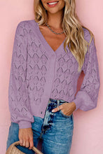 Load image into Gallery viewer, Lightweight Buttoned Front Crochet Cardigan

