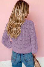 Load image into Gallery viewer, Lightweight Buttoned Front Crochet Cardigan
