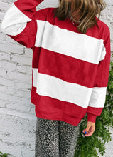 Load image into Gallery viewer, Colorblock Drop Shoulder Baggy Sweatshirt
