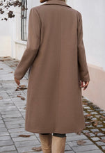 Load image into Gallery viewer, Single Breasted Lapel Collar Flap Pocketed Overcoat
