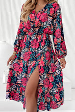 Load image into Gallery viewer, High Waist Split Floral Dress
