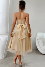 Load image into Gallery viewer, Starry Strapless Mesh Tulle High Waist Evening Dress
