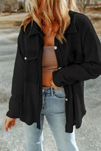 Load image into Gallery viewer, Contrast Flap Pocket Relaxed Shacket
