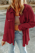 Load image into Gallery viewer, Contrast Flap Pocket Relaxed Shacket
