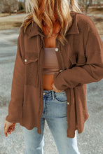 Load image into Gallery viewer, Contrast Flap Pocket Relaxed Shacket

