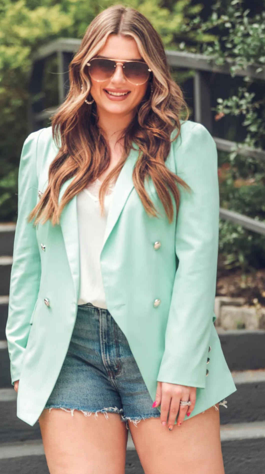 Instock medium mint blazer