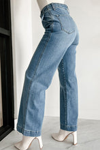 Load image into Gallery viewer, Multi Button Straight Loose Leg Jeans
