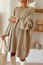 Load image into Gallery viewer, Oversize Drop Shoulder Slouchy Sweater Dress

